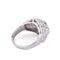 Bague 51 Bague dôme en platine et diamants 58 Facettes 1