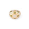 Bague 53 Bvlgari - Bague boule en or jaune et gris et péridots 58 Facettes 1