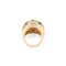 Bague 53 Bvlgari - Bague boule en or jaune et gris et péridots 58 Facettes 1