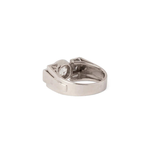 Bague 52 Bague Art Déco en platine et or jaune 18k et diamants 58 Facettes 1