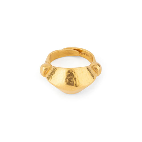Bague 49 Ilias Lalaounis - Bague martelée en or 22k 58 Facettes 1