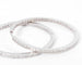 Boucles d'oreilles Créoles pavées en or gris et diamants 58 Facettes 1