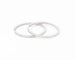 Boucles d'oreilles Créoles pavées en or gris et diamants 58 Facettes 1