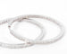 Boucles d'oreilles Créoles pavées en or gris et diamants 58 Facettes 1
