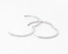 Boucles d'oreilles Créoles pavées en or gris et diamants 58 Facettes 1