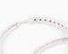 Boucles d'oreilles Créoles pavées en or gris et diamants 58 Facettes 1