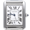 Montre Cartier - Montre Tank Solo XL en acier 58 Facettes MT46662