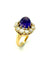 Bague 52 Bague XIXe en or rose 18K, améthyste et diamants 58 Facettes VINTAGE BG