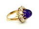 Bague 52 Bague XIXe en or rose 18K, améthyste et diamants 58 Facettes VINTAGE BG
