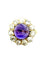 Bague 52 Bague XIXe en or rose 18K, améthyste et diamants 58 Facettes VINTAGE BG