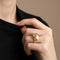 Bague 55 Vanité - Bague en or jaune et diamants bruns 58 Facettes OC-61E00522