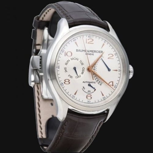 Montre Baume & Mercier - Montre Clifton automatique en acier 58 Facettes MT46077