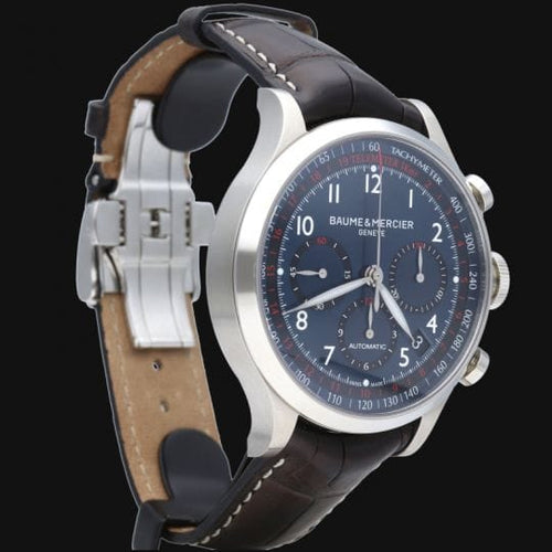 Montre Baume & Mercier - Montre Capeland en acier 58 Facettes MT46086