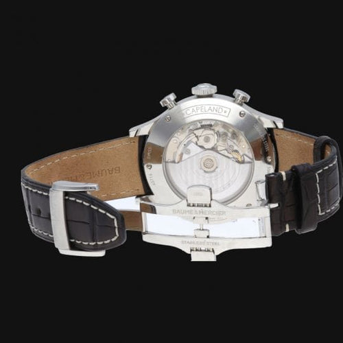 Montre Baume & Mercier - Montre Capeland en acier 58 Facettes MT46086