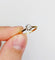 Bague 55.5 Bague solitaire antique en or 18k, diamant taille ancienne 0,20 carat 58 Facettes A07219
