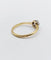 Bague 55.5 Bague solitaire antique en or 18k, diamant taille ancienne 0,20 carat 58 Facettes A07219