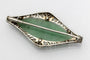 Broche Art Déco - Broche en or blanc, jade et diamants 58 Facettes 10749