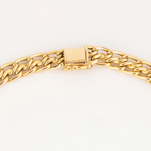 Collier Aldebert - Collier maille gourmette en or jaune 18k et diamant 58 Facettes 1
