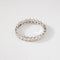Bague 61 Alliance sertie de diamants en or gris 18k 58 Facettes 1