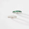 Bague 61 Alliance sertie de diamants en or gris 18k 58 Facettes 1