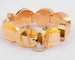 Bracelet Bracelet Tank cercles à volutes en or jaune 18k 58 Facettes 1