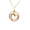 Pendentif cœur en or jaune 18 carats et pierres claires 58 Facettes 250020