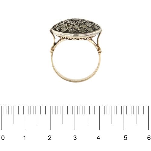 Bague Bague ronde avec diamants 58 Facettes 36100