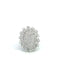 Bague 53 Bague cocktail en or blanc 18 carats et diamants 58 Facettes UN0131