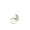 Bague 54 Bague cygne en or blanc 14 carats et pavé de diamants 58 Facettes UN0142