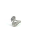 Bague 54 Bague cygne en or blanc 14 carats et pavé de diamants 58 Facettes UN0142