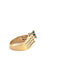 Bague 53 Bague en or jaune 14K avec saphir et diamants 58 Facettes UN0143