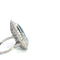 Bague 54 Art déco - Bague poire en platine, aigue-marine et diamants 58 Facettes UN0033