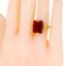 Bague 58 A. Kruijthof - Bague rectangulaire en or 14 carats et cornaline 58 Facettes DEE9C5B06A7748CA8C02C06CDE251267