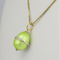 Pendentif œuf vintage émaillé en or 14K et diamants 58 Facettes 2419