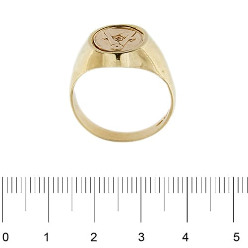 Bague bague de chevalier de la franc-maçonnerie 58 Facettes 38832