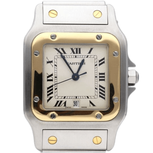 Montre Cartier Santos Galbée - Montre en or jaune et acier 58 Facettes MT45908