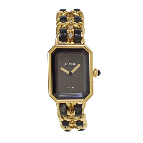 Montre Chanel Première Rock - Montre quartz en métal plaqué et cuir 58 Facettes v6bdpi