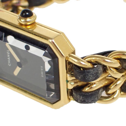 Montre Chanel Première Rock - Montre quartz en métal plaqué et cuir 58 Facettes v6bdpi
