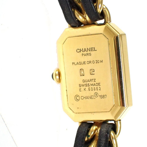 Montre Chanel Première Rock - Montre quartz en métal plaqué et cuir 58 Facettes v6bdpi