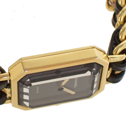 Montre Chanel Première Rock - Montre quartz en métal plaqué et cuir 58 Facettes v6bdpi
