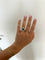 Bague 53 Bague cluster vintage avec émeraude ovale et diamants 58 Facettes
