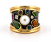 Bague 56 Gerda Lynggaard - Bague en or 18 carats et argent vieilli, diamants et perle 58 Facettes 90933 - ac12940