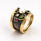 Bague 56 Gerda Lynggaard - Bague en or 18 carats et argent vieilli, diamants et perle 58 Facettes 90933 - ac12940