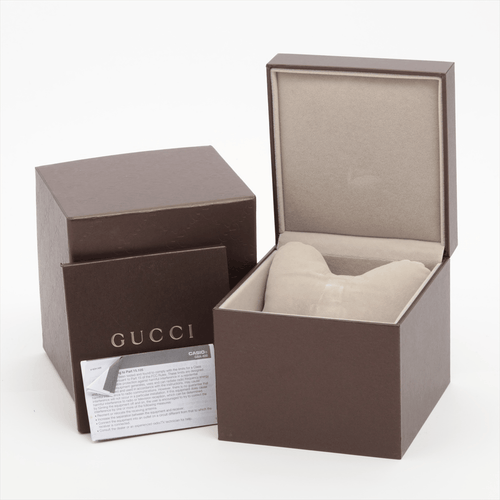 Montre Gucci - Montre G-Chrono chronographe quartz en acier et cuir 58 Facettes kb0m26