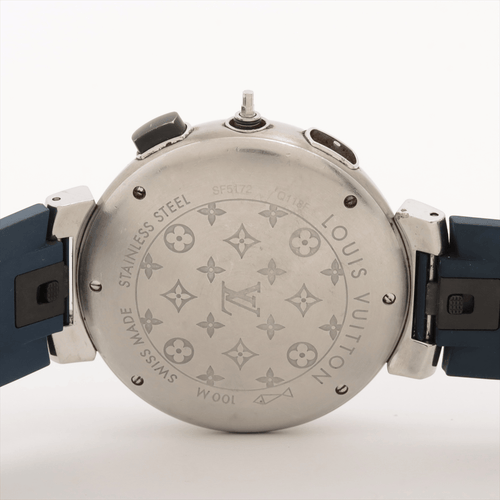 Montre Louis Vuitton - Montre Tambour quartz en acier 58 Facettes tmrs01