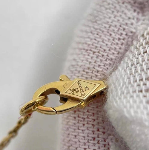 Collier Van Cleef & Arpels Sweet Alhambra - Collier en or jaune et nacre 58 Facettes Jnci39