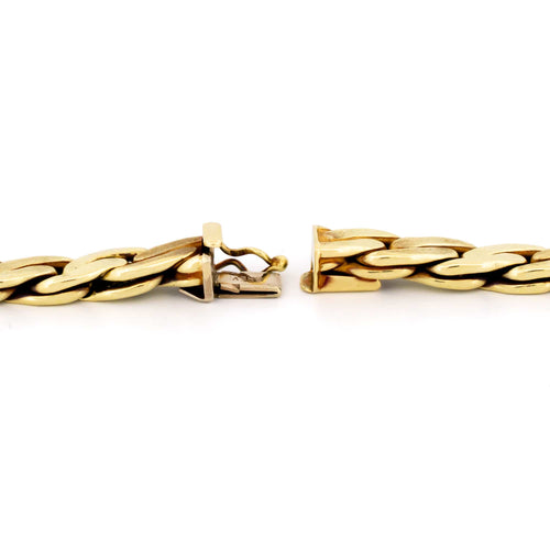 Collier Chaîne S-Link vintage en or jaune 14k 58 Facettes 8DD34AAB698F460D9471A428E13C43C7