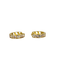 Boucles d'oreilles Boucles d'oreilles en or jaune avec saphirs blancs et roses 58 Facettes 2604031