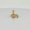 Boucles d'oreilles Boucles d'oreilles en or jaune avec saphirs blancs et roses 58 Facettes 2604031