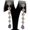 Boucles d'oreilles Boucles d'oreilles en or blanc, diamants et tanzanites 58 Facettes UKA000016GM